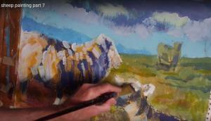 Video - Sheep painting part 7